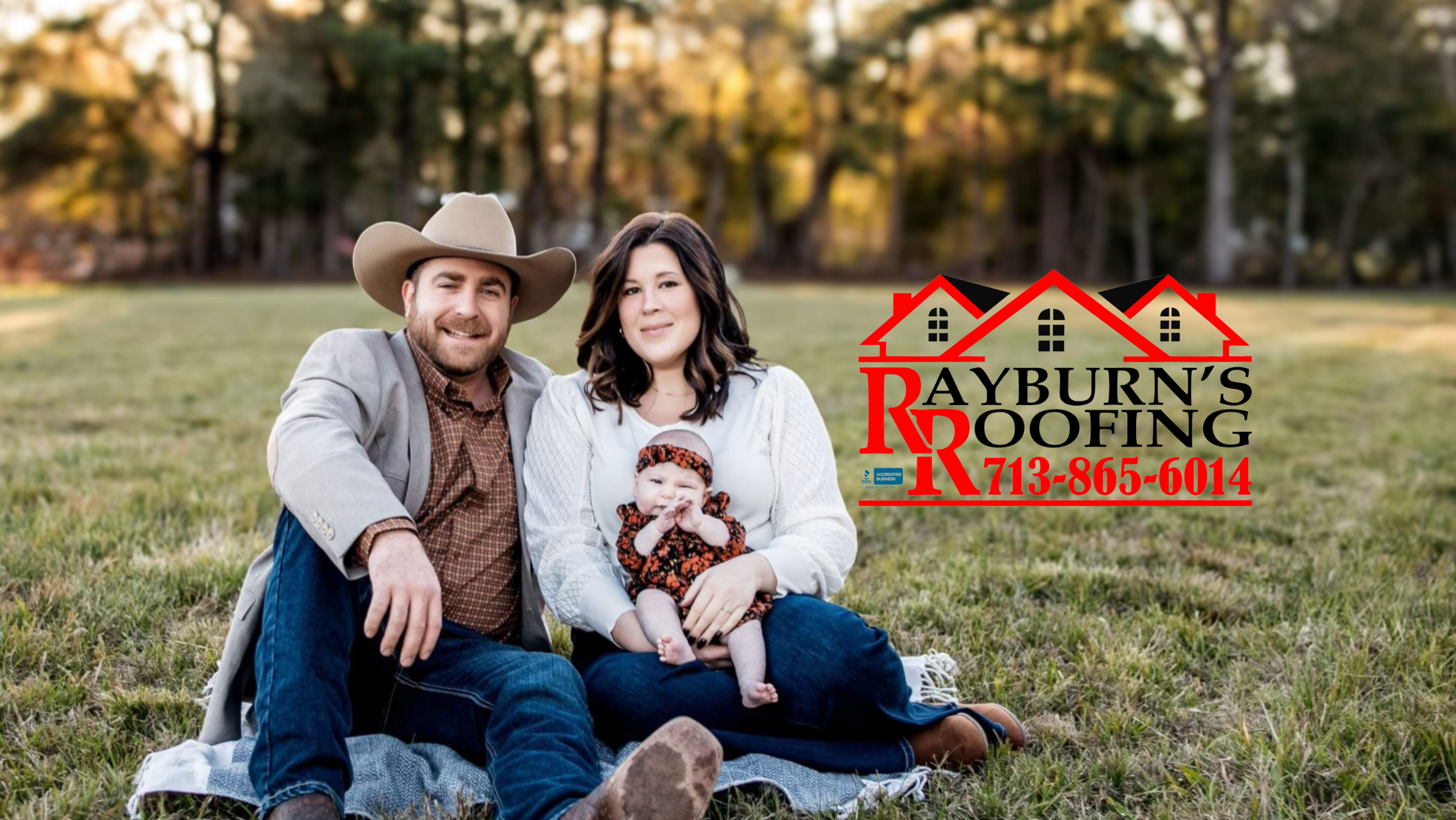 The Rayburn family - locally owned and operated roofing company in Houston TX